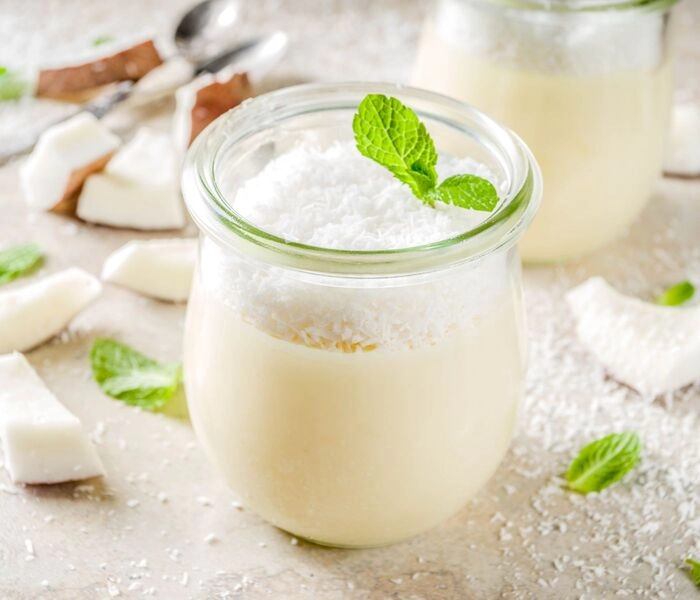 kokosova panna cotta