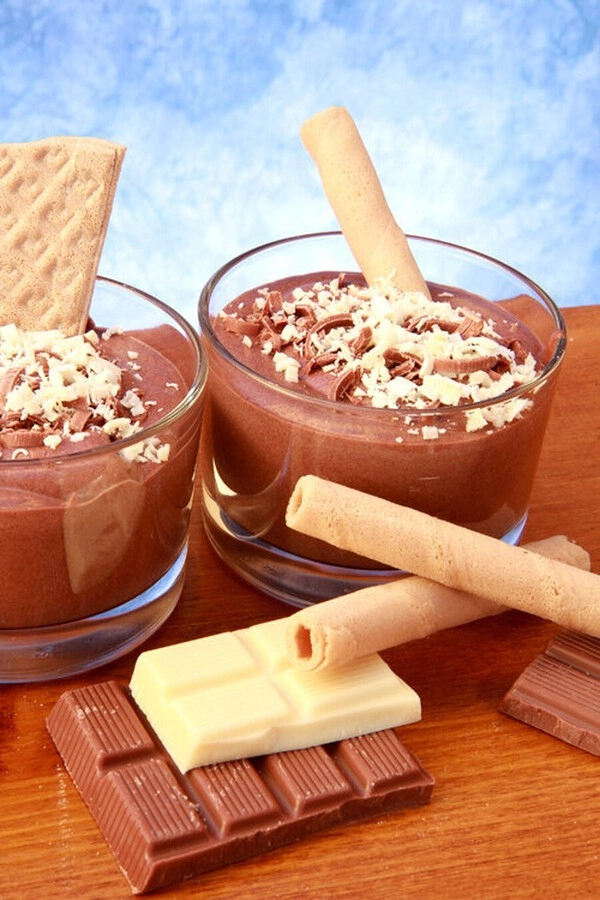 preprost cokoladni mousse