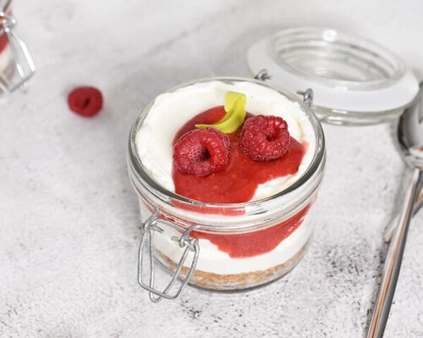 cheesecake v kozarcu
